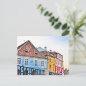 Carte postale des bâtiments Sibiu (Debout devant)