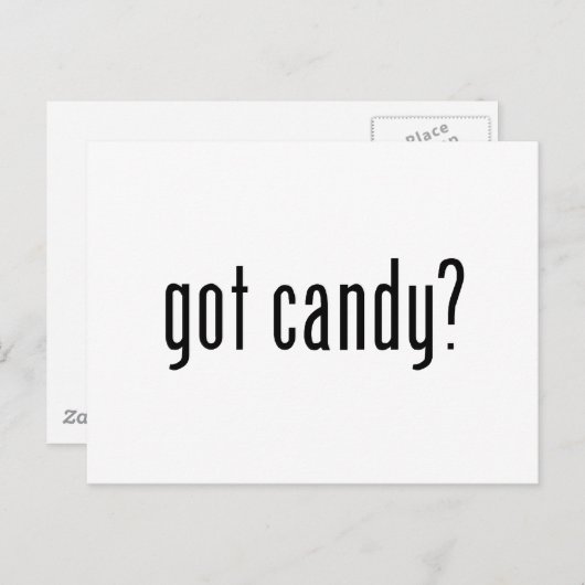 Carte Postale des bonbons ? (Devant / Derrière)