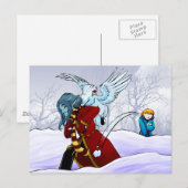 Carte Postale Des boules de neige ! (Devant / Derrière)