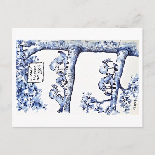 Carte postale des branches de la bibliothèque (Devant)