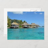 Carte postale des bungalows Moorea (Devant / Derrière)