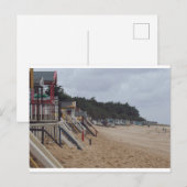 Carte postale des cabanes de plage (Devant / Derrière)