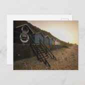 Carte postale des cabanes de plage Cromer (Devant / Derrière)