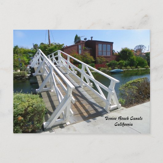 Carte postale des canaux de Venice Beach ! (Devant)