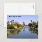 Carte postale des canaux de Venise Beach (Devant / Derrière)