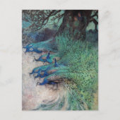 Carte Postale Des centaines de paons Warwick Goble (Devant)