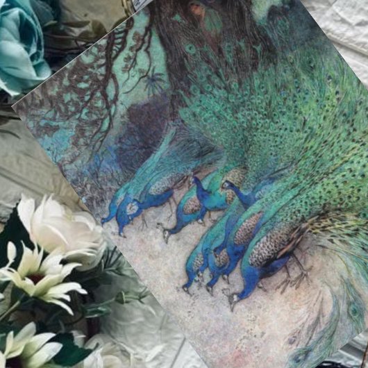 Carte Postale Des centaines de paons Warwick Goble