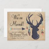 Carte Postale Des cerfs communs de Boho nous avons déplacé (Devant / Derrière)