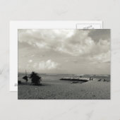 Carte Postale Des cerfs-volants sur une plage de Bali (Devant / Derrière)