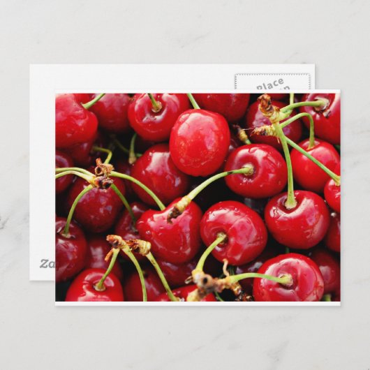 Carte postale des cerises (Devant / Derrière)