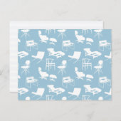 Carte postale des chaises modernes du milieu du si (Devant / Derrière)
