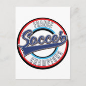 Carte postale des champions de football d'Argentin (Devant)