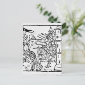 Carte Postale Des chevaliers en croisière sortent pour faire la  (Debout devant)