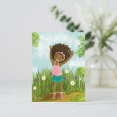 Carte postale des cheveux naturels (Debout devant)