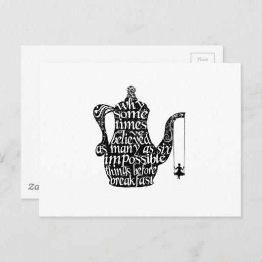 Carte Postale Des choses impossible (Devant / Derrière)