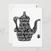 Carte Postale Des choses impossible (Devant / Derrière)