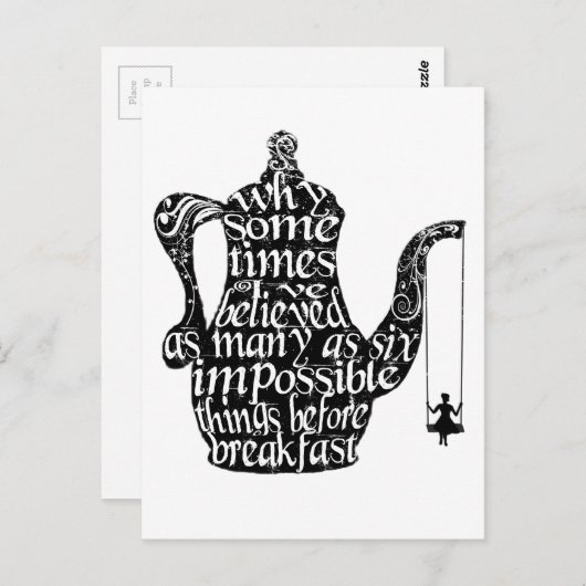 Carte Postale Des choses impossible (Devant / Derrière)