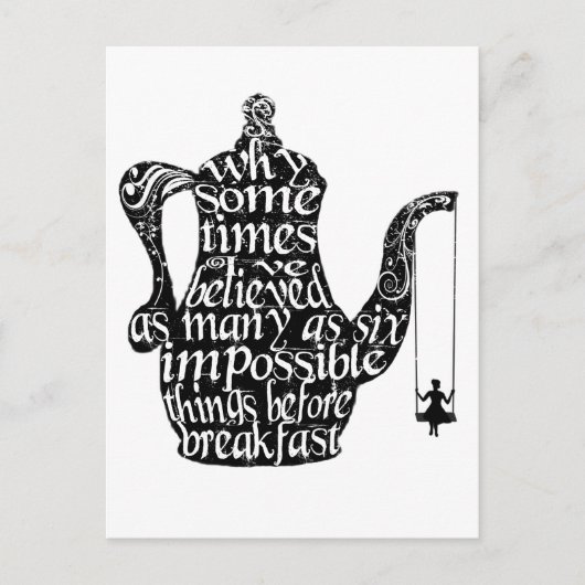 Carte Postale Des choses impossible (Devant)