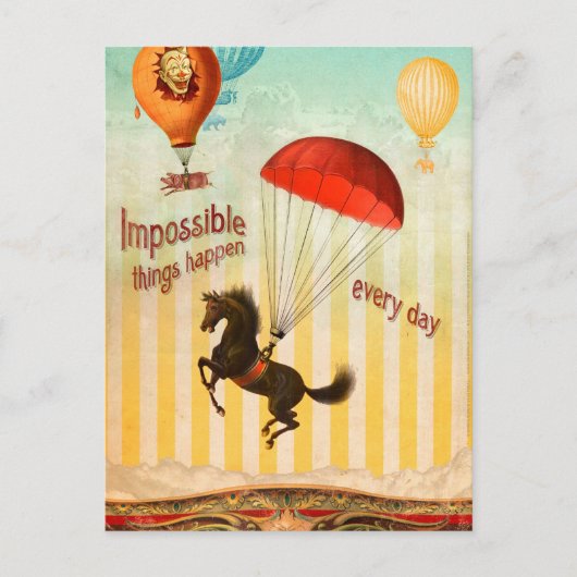 Carte Postale Des Choses Impossible Se Passent Chaque Jour (Devant)