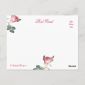 Carte Postale Des choses stupides (Dos)