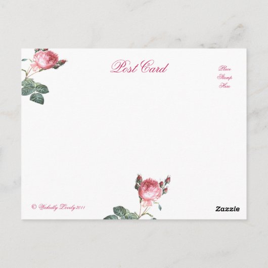 Carte Postale Des choses stupides (Dos)