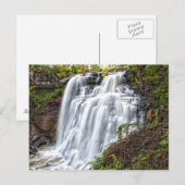 Carte postale des chutes Brandywine Cuyahoga (Devant / Derrière)