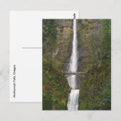 Carte postale des chutes de Multnomah et de la pas (Devant / Derrière)