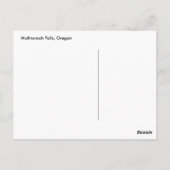 Carte postale des chutes de Multnomah et de la pas (Dos)