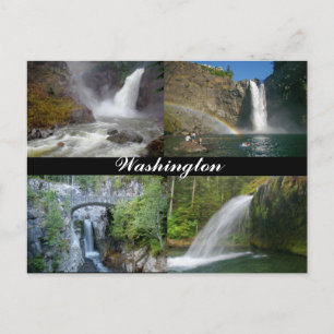 Carte postale des chutes de Washington