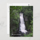 Carte postale des chutes d'eau de Pennsylvanie (Devant / Derrière)