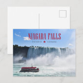 Carte postale des chutes du Niagara (Devant / Derrière)