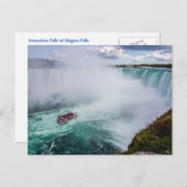 Carte postale des chutes du Niagara Falls (Devant / Derrière)
