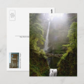 Carte postale des chutes Multnomah, Oregon, Cascad (Devant / Derrière)