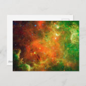 Carte Postale Des Clusters D'Étoiles Dans La Nebula Nord-América (Devant / Derrière)