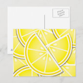 Carte Postale Des coins de citron funky ! (Devant / Derrière)