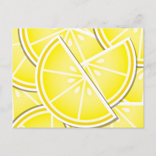 Carte Postale Des coins de citron funky ! (Devant)