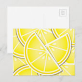 Carte Postale Des coins de citron funky ! (Devant / Derrière)