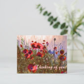 Carte Postale Des coquelicots arty ! (Debout devant)