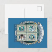 Carte postale des dauphins des Maldives (Devant / Derrière)