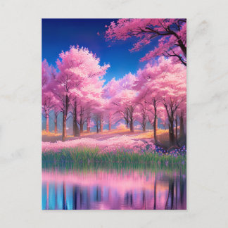 Carte Postale Des décors roses captivants