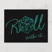 Carte Postale Dés dés RPG | Emerald Tabletop Gamer Changement de (Devant)
