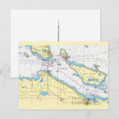 Carte postale des détroits de Mackinac (Devant / Derrière)