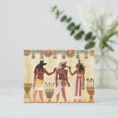 carte postale des dieux égyptiens (Debout devant)