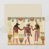 carte postale des dieux égyptiens (Devant / Derrière)