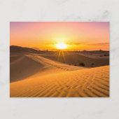 Carte postale des dunes au coucher du soleil dans (Devant)