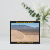 Carte postale des dunes de sable de Kelso (Debout devant)