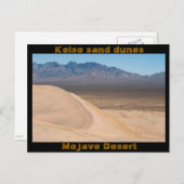 Carte postale des dunes de sable de Kelso (Devant / Derrière)