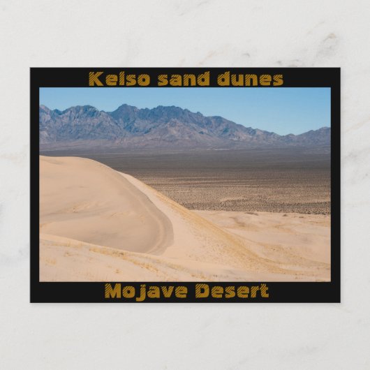 Carte postale des dunes de sable de Kelso (Devant)