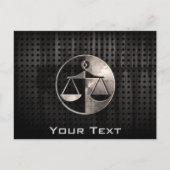 Carte Postale Des échelles de justice robustes (Devant)