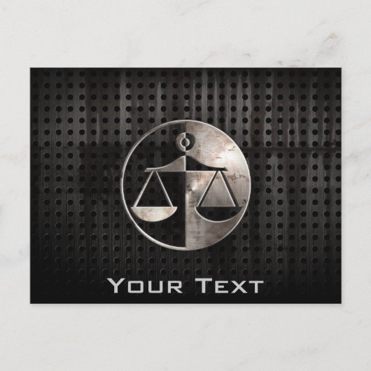 Carte Postale Des échelles de justice robustes (Devant)